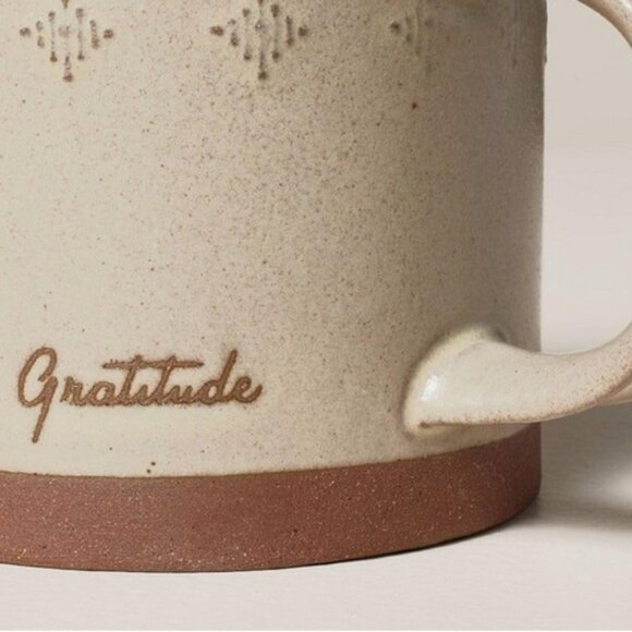 Hearth & Hand with Magnolia 13oz Stoneware Gratitude Mug in Warm Gray - Picture 7 of 8